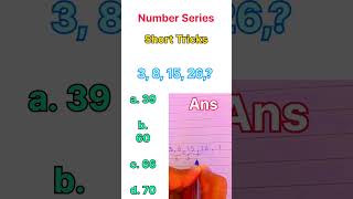 💥Outstanding Number series Reasoning Short Tricks for ssccgl ssc sscchsl sscgdsscmts [upl. by Burner]