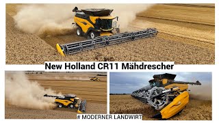 New Holland CR11 Mähdrescher  15m Schneidwerk  Größter Rotordrescher der Welt [upl. by Doubler]