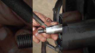 How to fit a cutter to the crankshaft of a motorcycle shorts [upl. by Ebehp429]