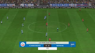 Hansa Rostock vs Hertha Berlin 18082024 DFB Pokal EA FC 24 [upl. by Erfert]