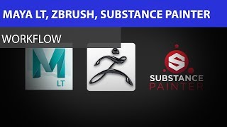 Maya LT to Zbrush to Substance Painter Workflow [upl. by Aicitel609]