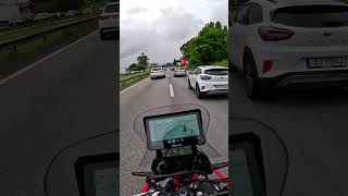 HONDA CRF 300 RALLY GLIDING THROUGH TRAFFIC [upl. by Ailadgim]