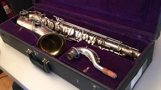 SOLD Buescher True Tone Tenor Saxophone 1925 197xxx with quotsalt shakerquot octave key [upl. by Curran170]