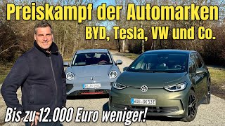 BYD GWM Ora Tesla und Co Hohe Rabatte und niedrigere preise für Elektroautos  Teil 2  News [upl. by Yelrihs]