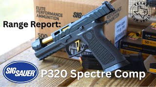 Range Report Sig Sauer P320 Spectre Comp [upl. by Brindle545]