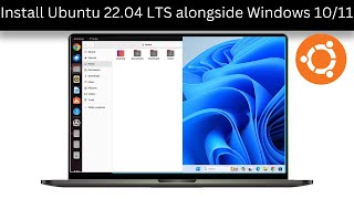 How to Dual boot Ubuntu 2204 LTS and Windows 1110 [upl. by Gelman]