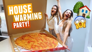 CLOE AND IS LAST MINUTE HOUSE WARMING PARTY  This wasnt even the biggest pizza on the menu wtf [upl. by Auqinaj]