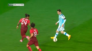 Lionel Messi vs Portugal Friendly 201415 English Commentary HD 1080i [upl. by Owiat]