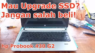 Laptop HP Probook 430 G2  Tutorial Upgrade RAM dan SSD M2 SATA 2242 [upl. by Fremont]