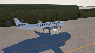 Fairchild Swearingen Metroliner Landing into Winnipeg  Xplane 11 [upl. by Karab]