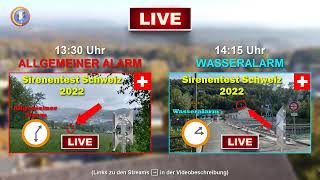 Sirenentest Schweiz 2022  Ankündigung Livestream HEUTE [upl. by Trev]