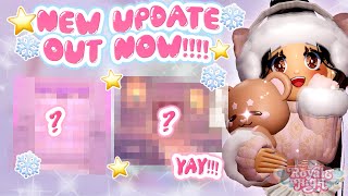 🎄UPDATE OUT NOW✨ THIS ONE IS A LONG ONE  Royale High Glitterfrost [upl. by Jara593]