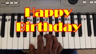 7 Ways to Play Happy Birthday on Guitar Notation  TAB [upl. by Aihsyn]