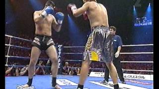 2005 K1 Euro Grand Pix F6 Nobu Hayashi vs Naoufal quotIron Legquot [upl. by Htelimay]