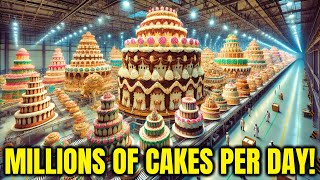 Inside the Factory Making MILLIONS of Cakes EVERY DAY [upl. by Pavlish]