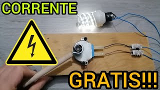 GENERATORE DI CORRENTE GRATIS FAI DA TE energia corrente faidate tecnologia [upl. by Cocks]