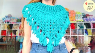 Cuello en crochet🧶 muy fácil y rápido Accesorio ideal para vender o regalar crochet ganchillo [upl. by Mala992]