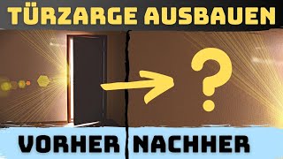 Stahlzarge ausbauen – Wussest du wie man eine Türzarge aus Metall so schnell entfernen kann [upl. by Naillimixam]