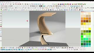 sketchup complex modelling  modern chair design [upl. by Atinra]