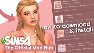 HOW TO INSTALL amp DOWNLOAD CC FROM CURSEFORGE  The Sims 4 ❤️ [upl. by Ruskin]