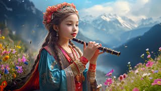 Tibetan Flute  Eliminates Stress Releases Melatonin and Toxins  Calm your mind and soul [upl. by Asyal]