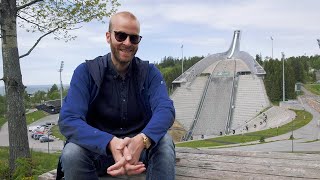 Visit the Holmenkollen Ski Jump in Oslo [upl. by Anayaran]