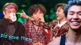 BTS being BTS on talk shows  Reaction [upl. by Hairahcaz88]