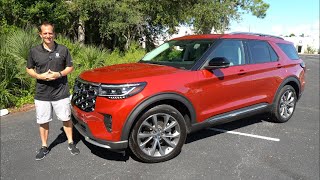 Is the 2025 Ford Explorer Platinum twinturbo V6 the BEST midsize luxury SUV [upl. by Adrahs]