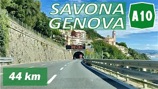 A10  SAVONA  GENOVA  Autostrada dei Fiori [upl. by Arimat245]