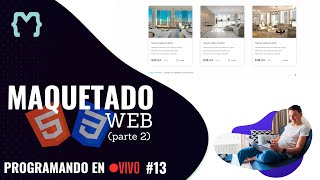 Contruí una Landing Page con HTML y CSS  PROGRAMACIÓN EN VIVO 13 [upl. by Paver]