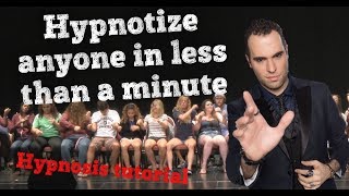 Learn how to Hypnotize Anyone in a Minute Quick and Easy Hypnosis Tutorial by SpideyHypnosis [upl. by Deva]