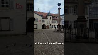 Mulhouse Alsace France City Centre Street Walk Old Town shorts [upl. by Adyaj842]