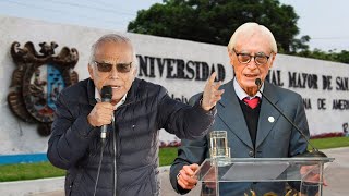 Aníbal Torres y Héctor Béjar exponen sobre la crisis en Perú en la universidad San Marcos [upl. by Heaps]