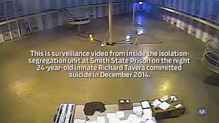 Surveillance video shows response time to prisoner suicide [upl. by Audre]