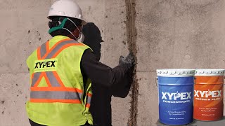 Xypex  Reparación de Grietas en el Concreto Con Fugas y Seco [upl. by Rfinnej450]