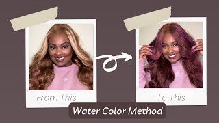 Water Color Hair Dying Tutorial  Kiss Tintation amp Adore Hair Dye [upl. by Aivin]