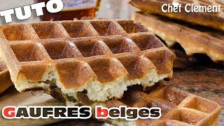 Recette INRATABLE  GAUFRES BELGES ou lyonnaises  Chef Clément [upl. by Viscardi]