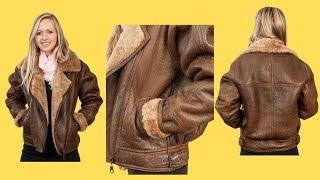 Elevate Your Style With This Brown B3 WW2 Leather Jacket [upl. by Oileduab]