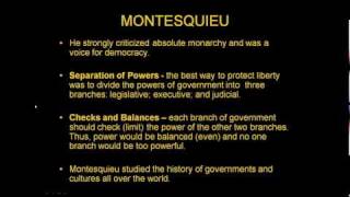 6 Enlightenment Philosophers  Montesquieu [upl. by Anna-Diane820]