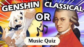 Is it GENSHIN or CLASSICAL Music  Player vs Professional Musician [upl. by Nilyad]