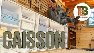 FABRIQUER un grand CAISSON pour des rangements datelier modulable [upl. by Awjan]