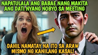 NAPATULALA ANG BABAE NANG MAKITA ANG ASAWA SA MEETING DAHIL NAMATAY NA ITO SA ARAW KANILANG KASAL [upl. by Lerrehs]