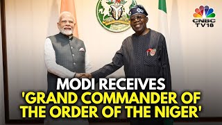 PM Modi Honoured With Nigerias SecondHighest National Award  G20 Summit  N18V  CNBC TV18 [upl. by Arad]