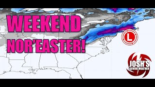 Weekend Noreaster Set to Dump Heavy Snow Ice and Rain [upl. by Marielle]