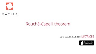 RouchéCapelli theorem [upl. by Bloom]