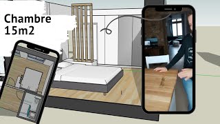 Quel plan pour une chambre de 15m2 parentale [upl. by Yaja]