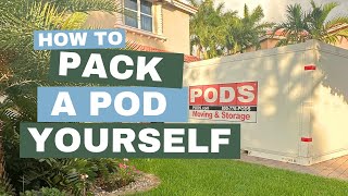 How to Pack A Pod Container for Moving Yourself [upl. by Ardnaxila]