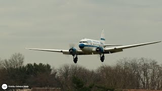 DC3 Landing at Dusk in 4K [upl. by Aryek368]