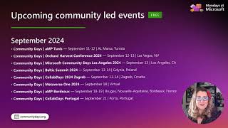 September 2024 Community events preview [upl. by Younglove380]