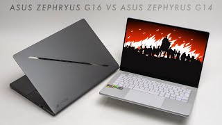 ASUS Zephyrus G14 vs ASUS G16  Choose Wisely [upl. by Rapsac518]